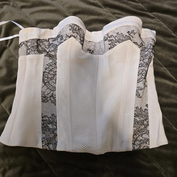 La Perla Lace Trim Top Corset - Picture 13 of 14